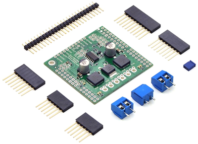 Pololu Dual MC33926 Motor Driver Shield for Arduino- Click to Enlarge