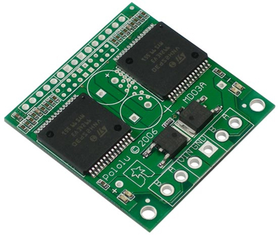 Pololu Dual High Current Motor Driver 14A 6V-16V- Click to Enlarge