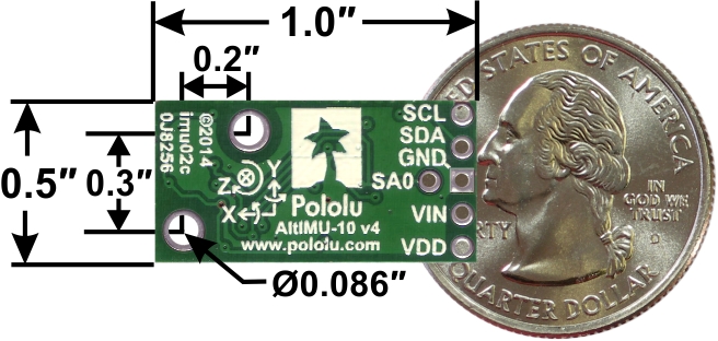 9DoF AltIMU-10 Gyro/Accelerometer/Compass/Altimeter