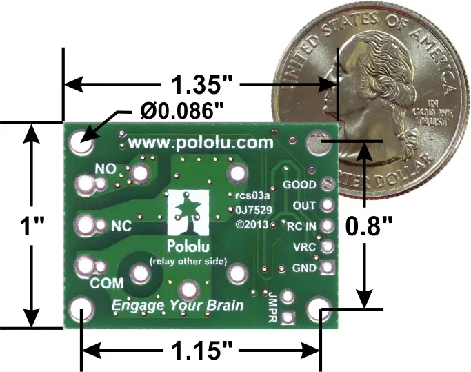 Interruptor RC con Relé Pololu- Haz clic para ampliar