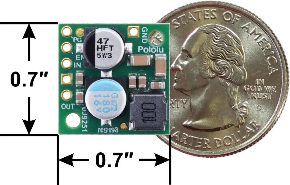 12V, 2.2A Step-Down Voltage Regulator D24V22F12- Click to Enlarge