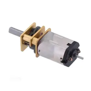 Moteur à Engrenages en Métal 12V 100:1 Pololu Micro avec Essieu Allongé