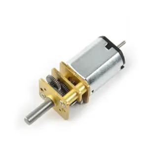 Moteur à Engrenages en Métal 6V 100:1 Pololu Micro avec Essieu Allongé