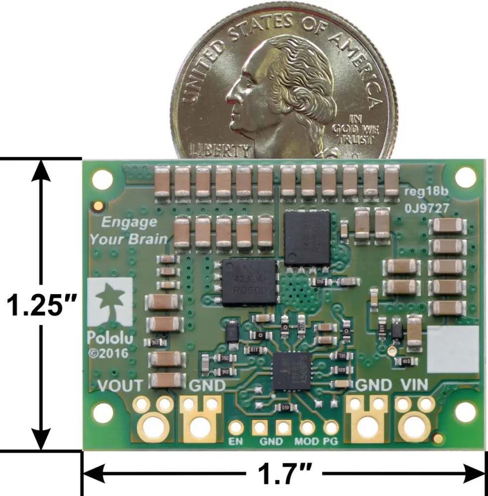 12V, 15A Step-Down Voltage Regulator D24V150F12- Click to Enlarge