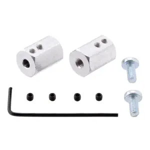 Pololu Adaptateur de Roue Hexagonal 12 mm pour Axe de 4 mm (2x)