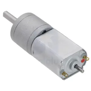 Moteur à engrenages en métal 78: 1 20Dx43L mm 12V CB avec arbre moteur étendu