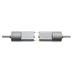 Moteur à engrenages en métal 78: 1 20Dx43L mm 12V CB avec arbre moteur étendu