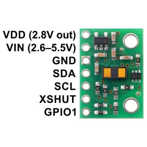 ToF Range Finder Sensor Breakout Board w/ Voltage Regulator - VL53L1X