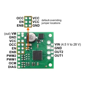 Interface de Contrôleur de Moteur DC 2.6A TB9051FTG Pololu
