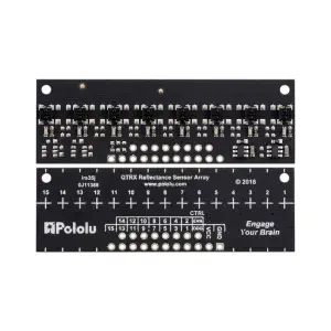 Pololu QTRX-MD-08RC Reflectance Sensor Array: 8-Channel, 8mm Pitch, RC Output, Low Current