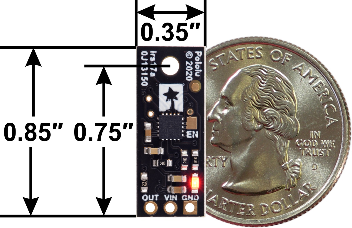 Sensor de Distancia Digital de Pololu (25 cm) - Haga Clic para Ampliar