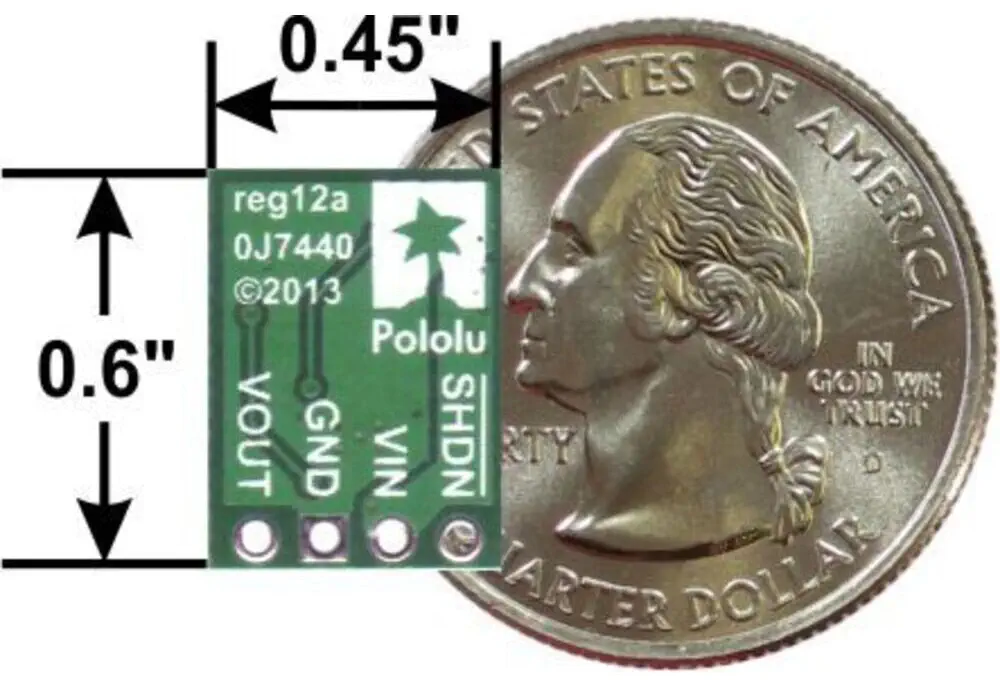 Pololu 5V Step-Up Voltage Regulator U1V11F5 - Click to Enlarge