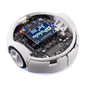 Robot Pololu 3pi+ 32U4 OLED - Édition Tortue Assemblé (Moteurs 75:1 LP)