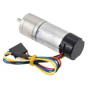 Motoréducteur métallique Pololu 20.4:1 25Dx65L mm LP 6V avec encodeur 48 CPR