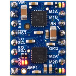 Pololu Contrôleur de moteur double I2C Motoron M2T256 (Broches de connexion soudées)