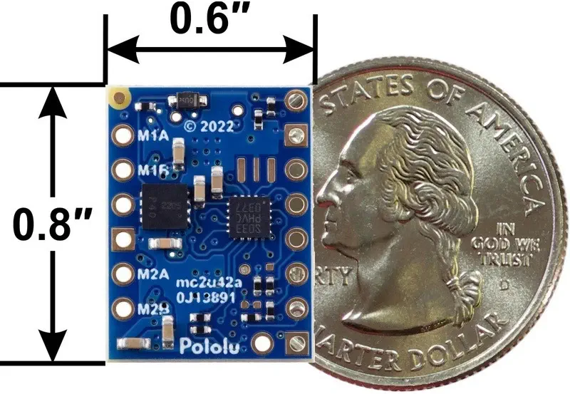 Controlador de Motor Dual I2C Motoron M2T256 de Pololu