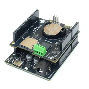 PTSolns RTC MicroSD Bouclier de Journalisation de Données pour Uno (Compatible Arduino)