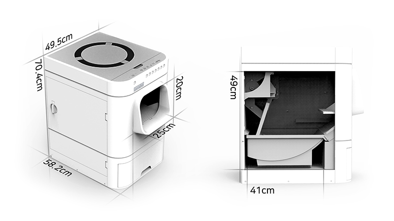 LavvieBot S Robotic Litter Box - Click to Enlarge