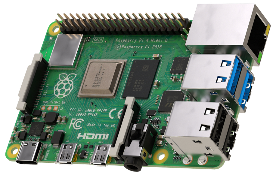 Raspberry Pi 4 Model B 4G ＆ 電力モニターセット - PC周辺機器