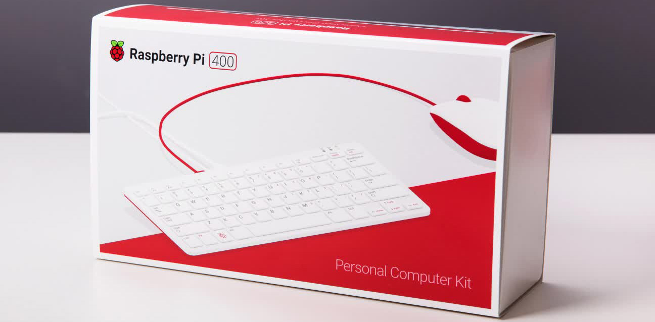 Raspberry Pi 400 Desktop Computer Kit - Click to Enlarge