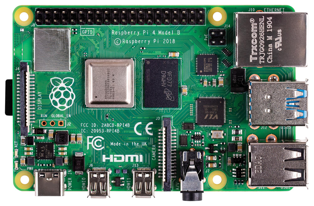 Raspberry Pi 4 B 8GB コンピュータボード - RobotShop