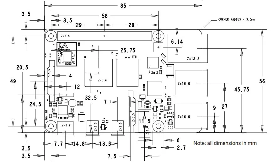 Raspberry Pi 4 B 8GB Computerplatine - Zum Vergrößern klicken