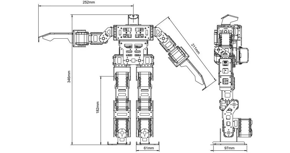 Kit de Robot Humanoide BIOLOID GP Grand Prix de ROBOTIS