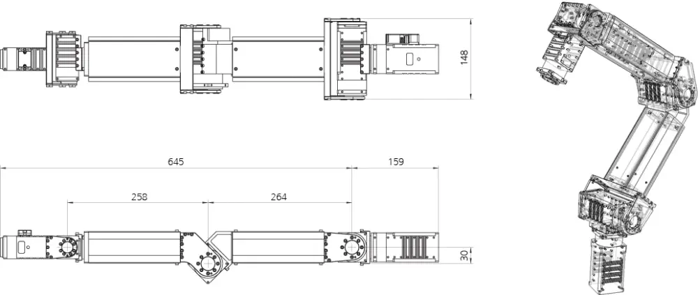 Manipulador de Fuente Abierta OpenMANIPULATOR-P RM-P60-RNH de ROBOTIS