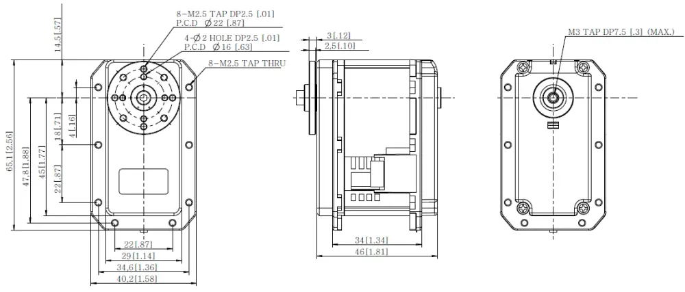 Servoactuador Inteligente MX-106R DYNAMIXEL de ROBOTIS (6 piezas)