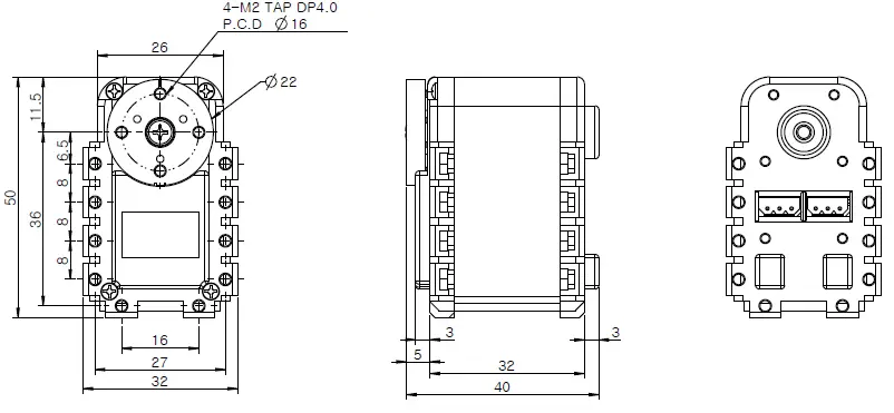 Servoactuador Inteligente AX-12W DYNAMIXEL de ROBOTIS