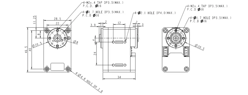 Servomoteur Intelligent ROBOTIS DYNAMIXEL XC430-W150-T