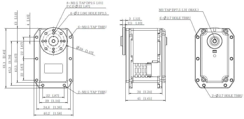 Servoactuador Inteligente MX-64AR DYNAMIXEL de ROBOTIS - 6 piezas