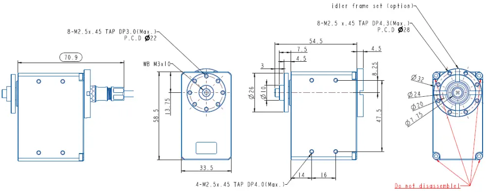 Servoactuador Inteligente DYNAMIXEL XW540-T260-R de ROBOTIS