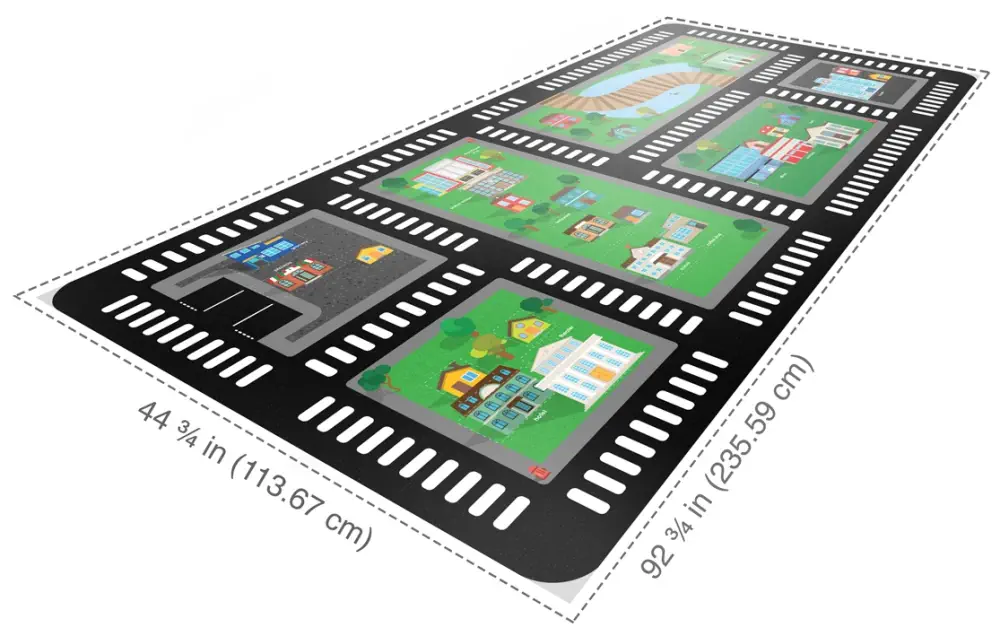 Zumitown Mat with Dimensions - Dimensions