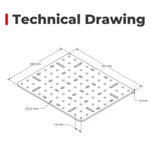 Universal Aluminum Plate (9x11) from SMD Building Set Products