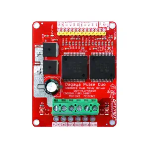 Dagaya Pulse Duo - VNH5019 Dual Motor Driver, 12A Continuous, 30A Peak, 5.5V-24V for Robotics & Automation