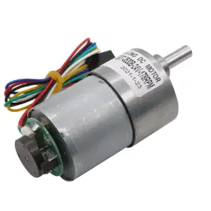 37mm Diameter, 12V, 178RPM Brushed Geared Motor w/ Encoder