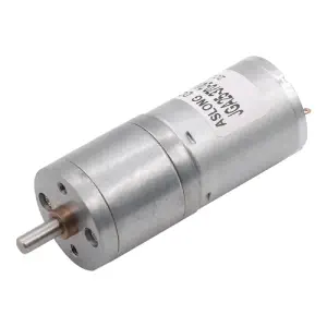 25mm Diameter 6V 130RPM 1Kg.cm Brushed DC Gear Motor