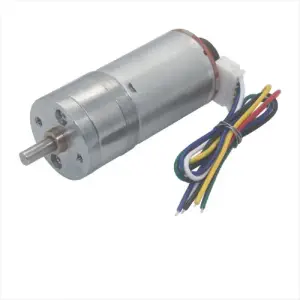 25D 24V 12RPM 9Kg.cm Brushed DC Gear Motor w/ Encoder
