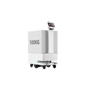 ATEAGO ROBOTIKS S4P ROS AI Robot Carrier 100 KG Payload AGV Logistics Chassis Transport Base Mobile Delivery