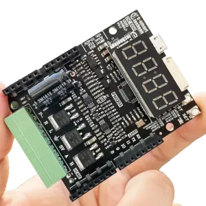 Motor Arduino Shield Motor Controller w/ Servo Driver, Close & Open Loop, 40VDC, 10A, 200W