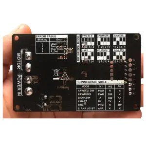 Smart H Bridge Driver Brushed Motor Controller w/ Speed Control, 8-40V, 60A Max.