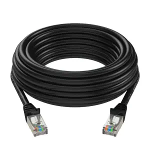 CAT6e Ethernet Cable with metal head (2m Black)