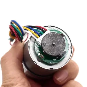37Dx56.5L mm 12V 37RPM Metal Brushed Geared Motor w/ Encoder