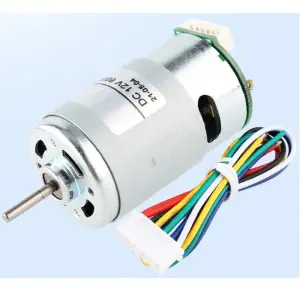 555 Size DC Motor with Encoder, 24V - 16000 RPM