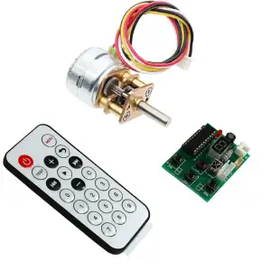 DC 5.0V 15BY Stepper Geared Motor w/ Motor Driver Kits, Gear Ratio 1/210
