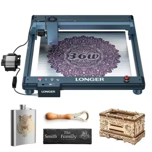 LONGER Laser B1 30W Laser Engraver Cutter, 6-core Laser Head, 33-36W Output Power, 450 x 440mm Engraving Area