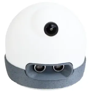 Robot apprenant AlphAI pour enseigner l'IA (Blanc).
