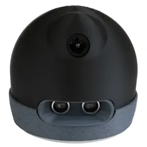 Robot apprenant AlphAI pour enseigner l'IA (Noir).