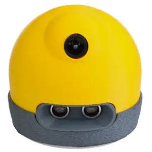 Robot apprenant AlphAI pour enseigner l'IA (Jaune).
